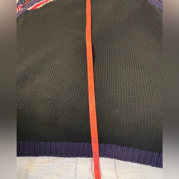 CHU Colorful hand Knit grandma cardigan Vest Size Small. - Picture 8 of 8